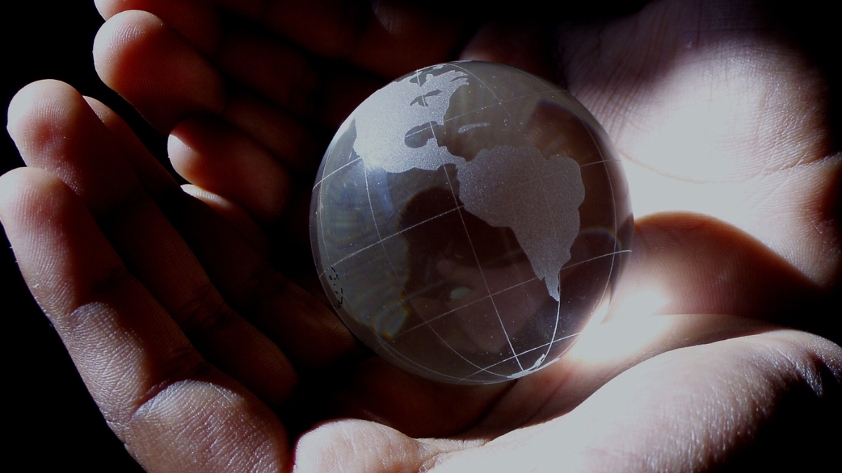 The Globe in hands The Globe in hands
